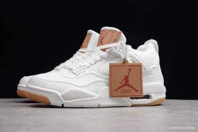 Rep x Levi's Air 4 Jordan 'White' AO2571-100 0723